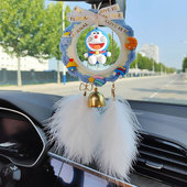 汽车挂件手工编制创意卡通可爱网红公仔车内挂饰后视镜吊坠车载用