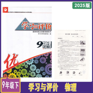 2025年春学习与评价物理九年级下册苏科版 社初三下学期畅销辅导同步评议教辅 含试卷和答案江苏凤凰教育出版
