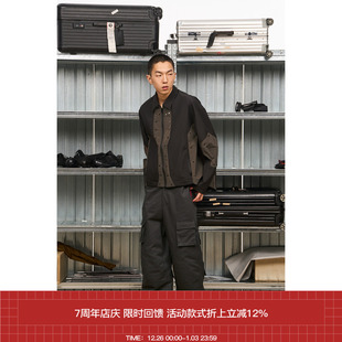 裤 7440 撞色拉链多口袋膝盖做褶工装