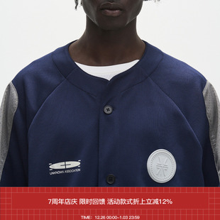 短袖 圆形印花圆领棒球开衫 SS24 7440