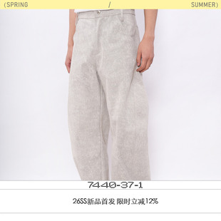 7440 26SS 裤 白水泥纹路弯刀扭缝工装 风化