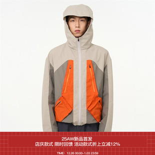 双色入四袋户外冲锋衣夹克 7440