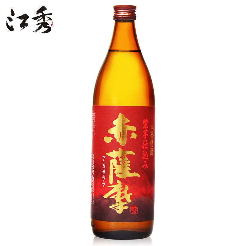 赤萨摩甘薯紫薯烧酒日本原装进口洋酒900ml蒸馏酒日本酒日本烧酒
