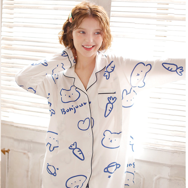 梦蜜月子服夏季薄款吸汗产后纯棉纱布孕妇睡衣女6月份7哺乳家居服