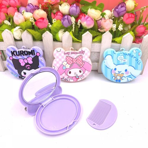 升旺卡通吊饰化妆镜女孩随身镜