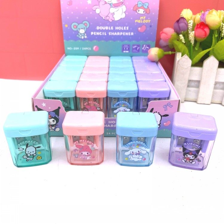 儿童卡通卷笔刀双孔铅笔刀