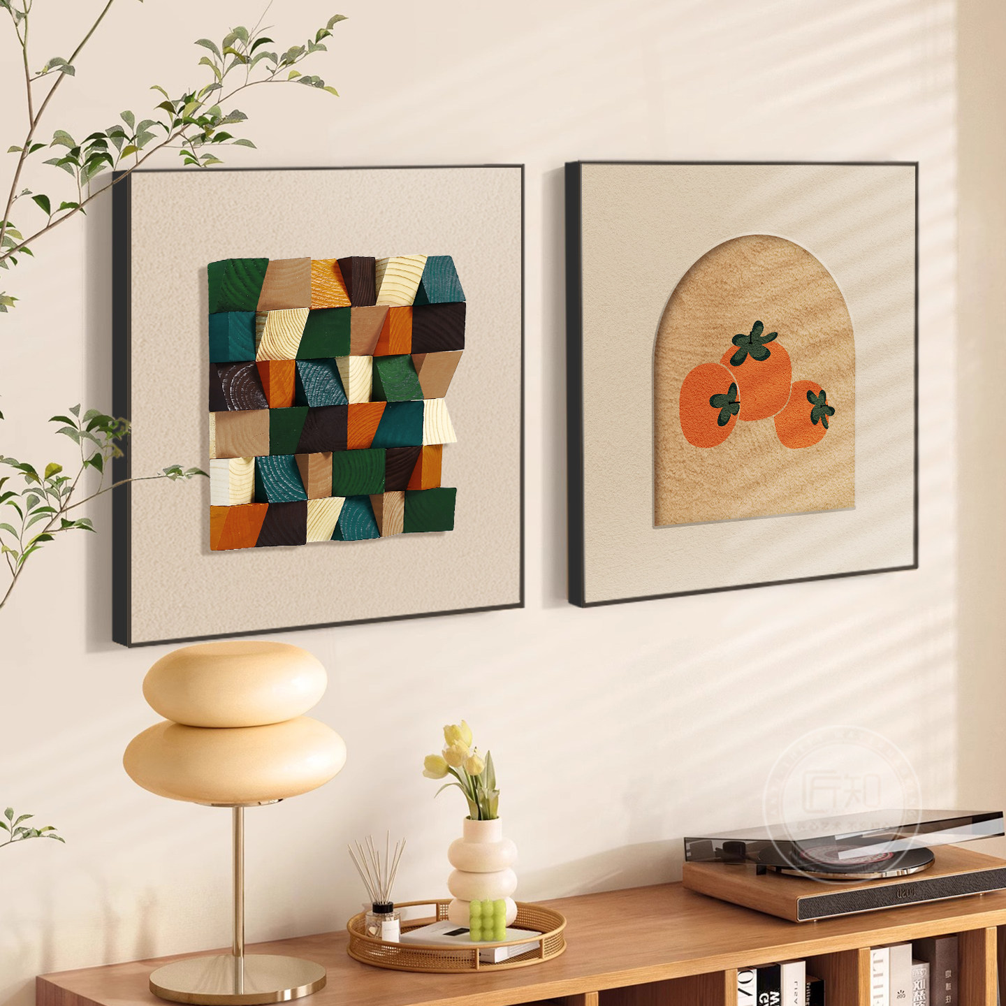 餐厅墙面装饰画客厅卧室奶油风挂画2026新款轻奢沙发背景墙壁画