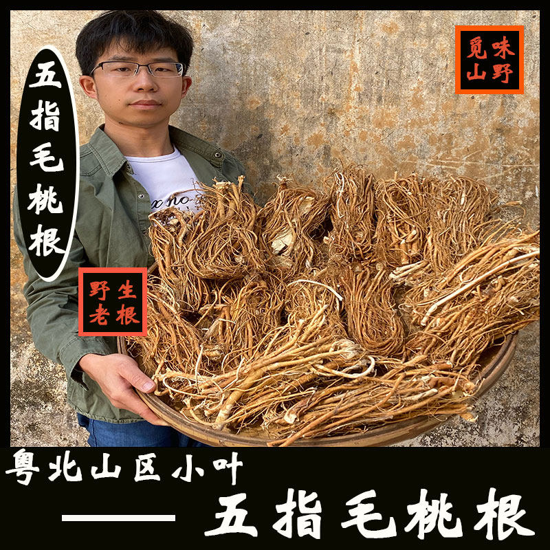 粤北山区韶关特产野生五指毛桃根煲鸡广东汤料500克包邮无流熏