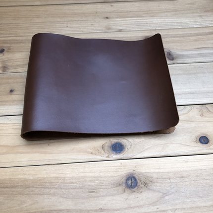 2孔牛皮笔记本真皮上翻A5/A3/活页本横翻本子横页