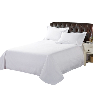 伊伊爱TJ0JD02401240 全棉加厚白色游轮酒店值班室床单 180*240cm