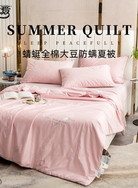 伊伊爱ZJJTD25207 蜻蜓全棉大豆防螨夏被150*200cm