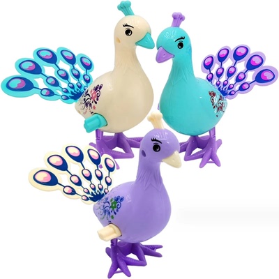 仿真上链发条小鸡80后玩具小鸡