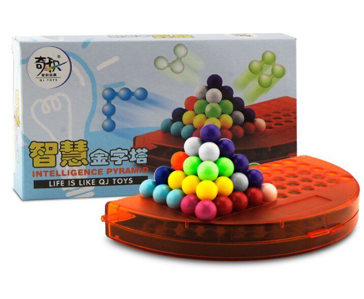 智慧金字塔魔珠 智力魔珠游戏拼盘 7本书638题儿童益智力玩具包邮
