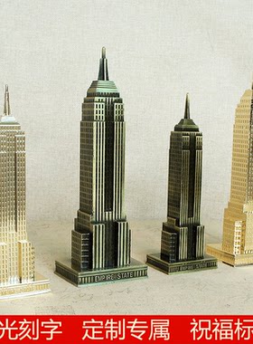 世界知名地标建筑金属装饰品摆件