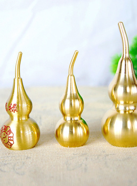 黄铜八卦铜葫芦摆件橱窗展示