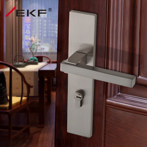 ekf德国三件套大号现代静音门锁