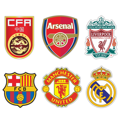 ac米兰车贴汽车欧冠足球队徽