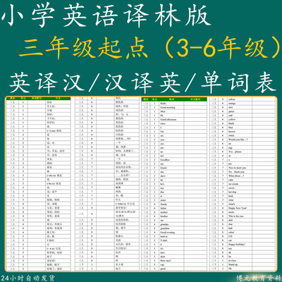 小学英语译林版三年级起点
