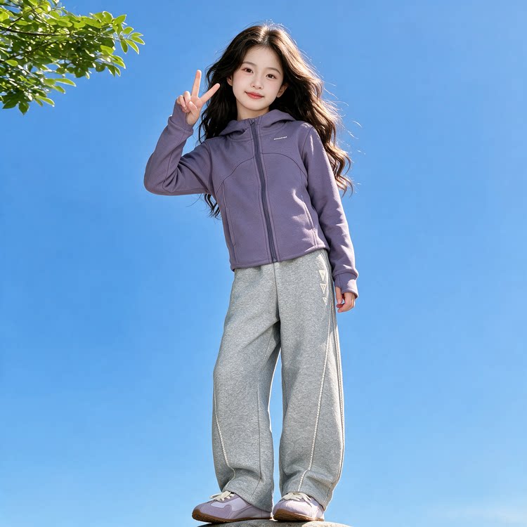 不开裆孩子湖州秋冬女套装套装