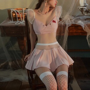 COS情侣趣味趣情内衣qq 角色扮演衣服女性感小胸显大护士制服套装