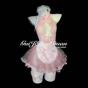 夜战服情调趣套装蕾丝一次性感女仆制服可撕破睡衣边擦女主播服装
