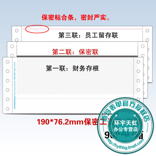空白普及版工资单