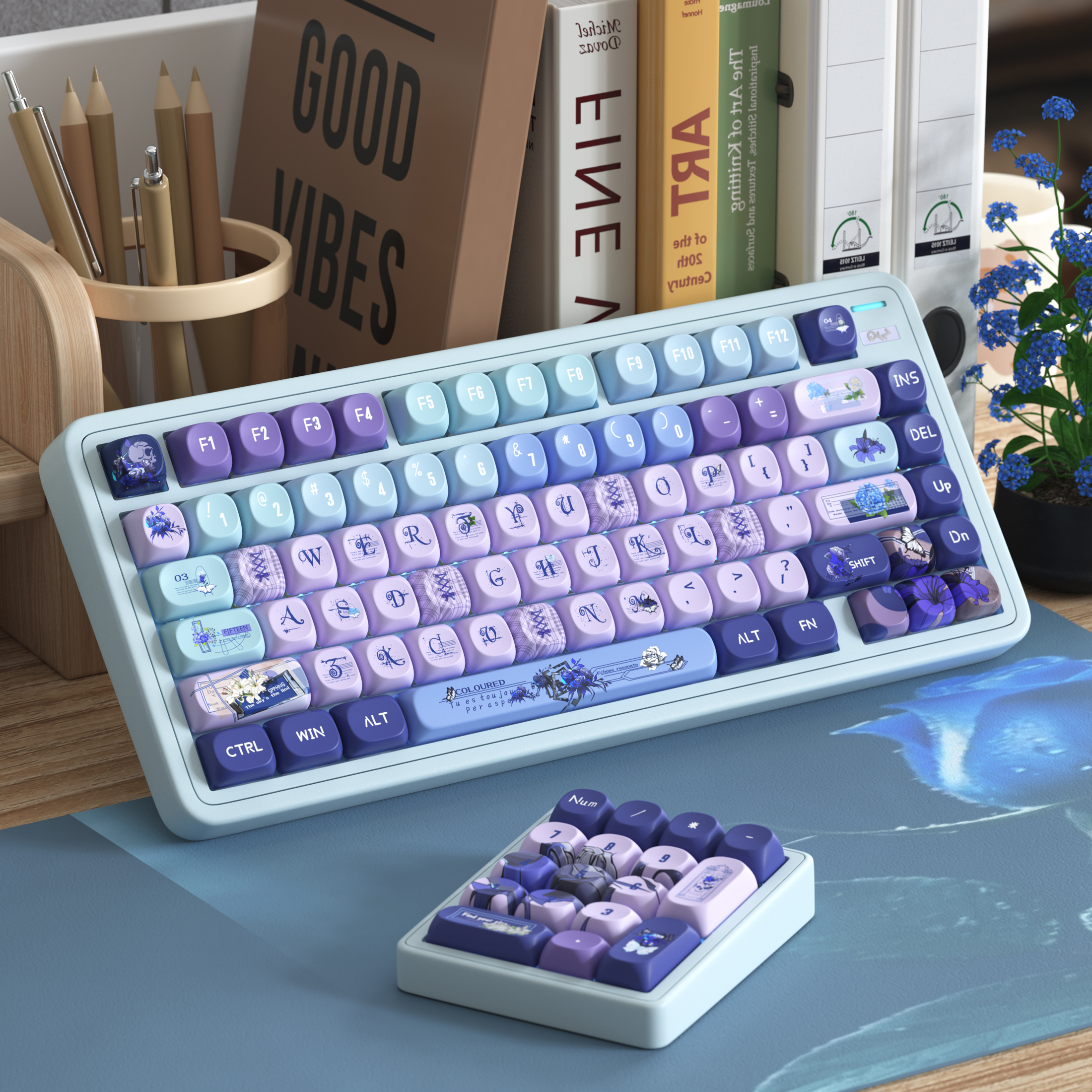 回溯 SOA高度高颜值五面热升华可爱PBT机械键盘帽通用