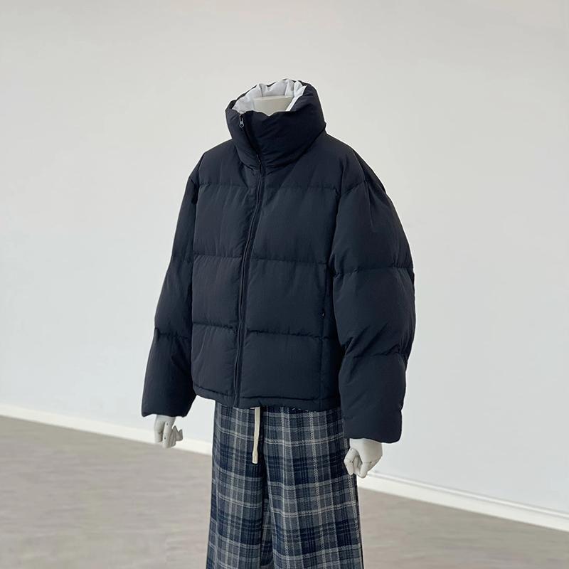 韩版轻便立领白鸭绒面包服