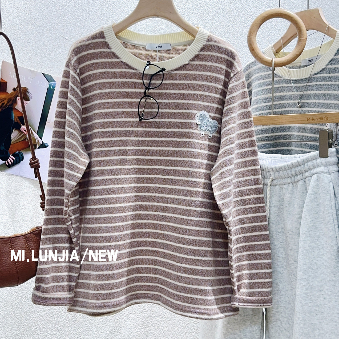 软糯亲肤仿羊绒针织上衣保暖内搭