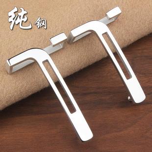 皮带简约男士不锈钢平滑T字扣商务腰带扣头高档新款内穿皮带扣35