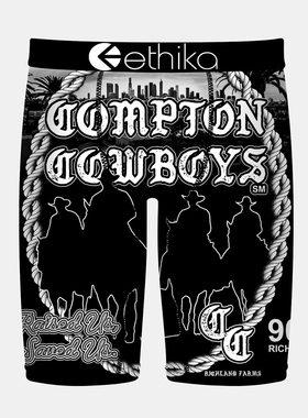 ethika新款上新涂鸦印花速干运动内裤男弹力五分内裤潮人外贸原单