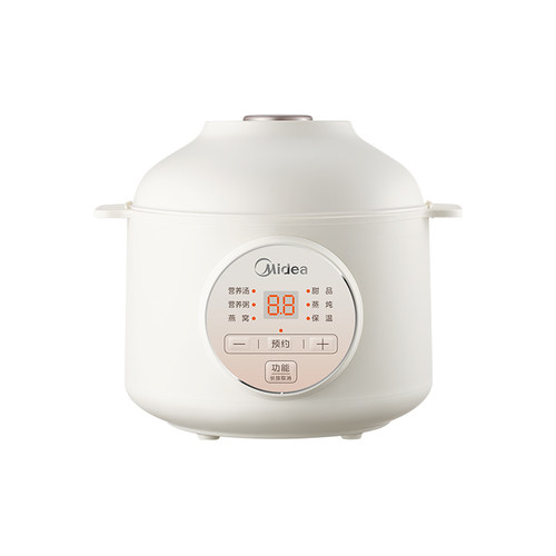 美的MD-DZE1066电炖锅燕窝炖盅宝宝辅食婴儿bb煲迷你煮粥煲汤锅1L