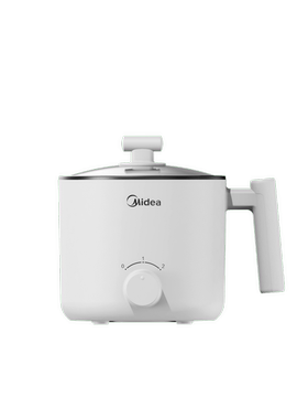 1.2L美的多功能电煮锅宿舍蒸煮一体锅双层隔热MC-XZE1612/XZE1613