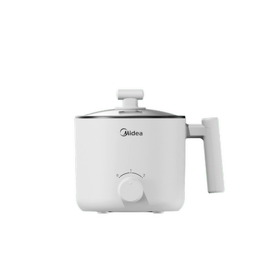 1.7L美的多功能电煮锅宿舍蒸煮一体锅双层隔热MC-XZE1612/XZE1613