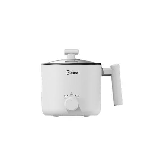 1.2L美的多功能电煮锅宿舍蒸煮一体锅双层隔热MC-XZE1612/XZE1613