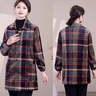 秋冬装新款罩衣成人加绒长袖护衣翻领防污工作服一体绒棉衣女外套