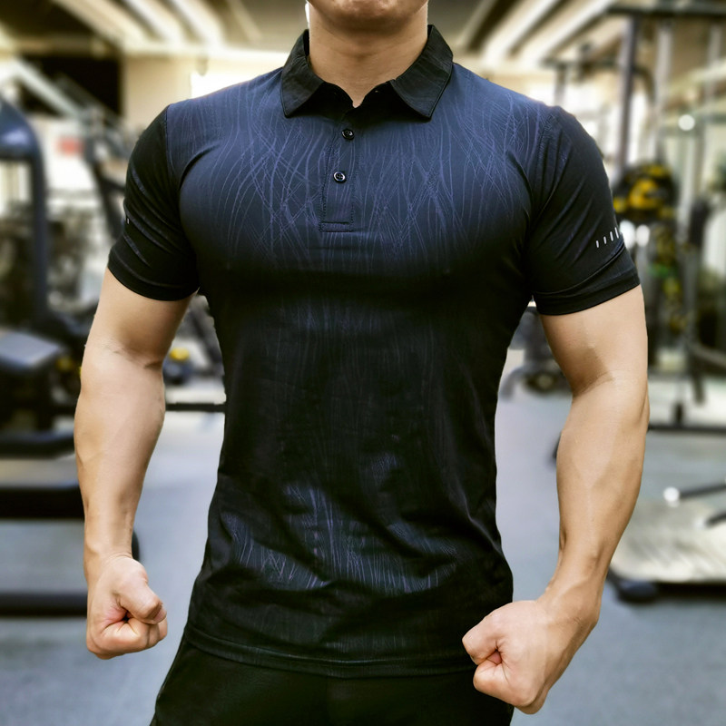 夏款男运动POLO衫跑步翻领弹力透气速干健身短袖T私人教练服定制,运动服/休闲服装,运动POLO衫,淘宝优惠券,粉丝福利购,淘宝优惠卷