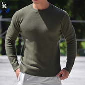 圆领毛衣打底衫 休闲针织衫 男款 宽松款 弹力 运动长袖 呦咕秋冬男士