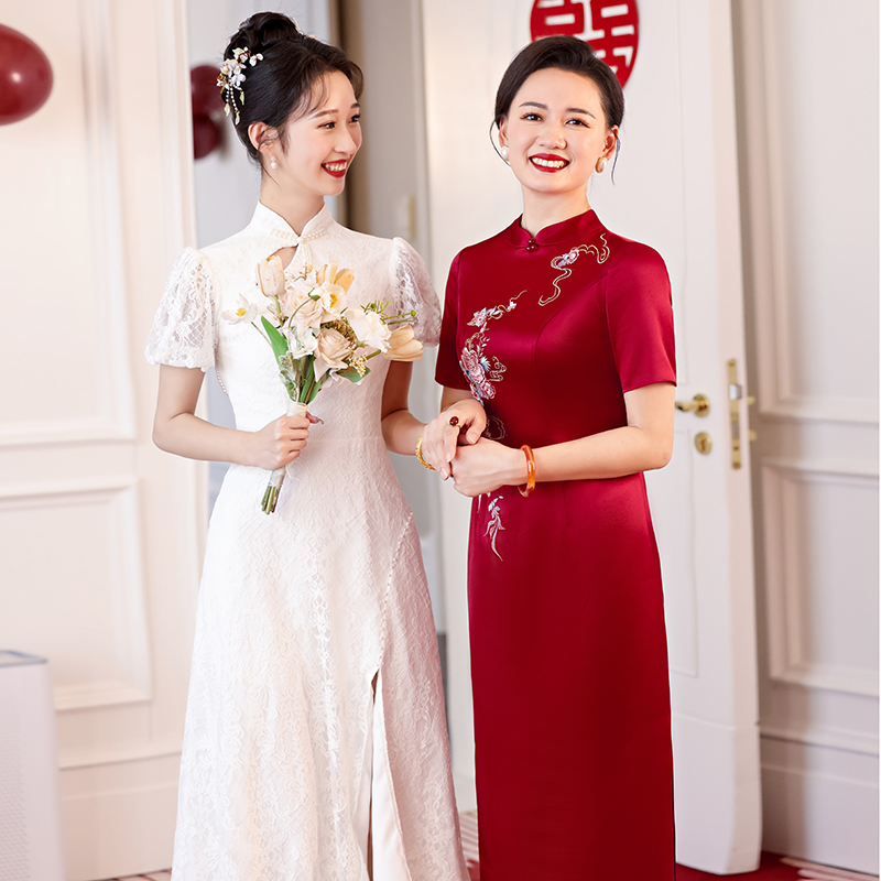 2024婚宴旗袍安婷妮菲大气