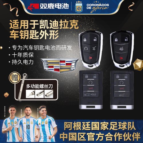 双鹿凯迪拉克遥控器纽扣电子