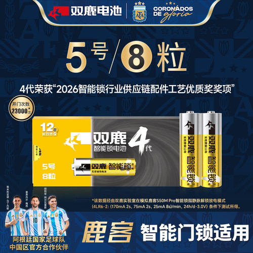 双鹿智能儿童防盗门不漏液干电池