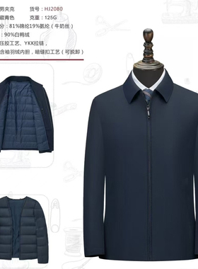 秋冬加厚新品正装公务员翻领男女同款商务厅局风工作行政夹克外套