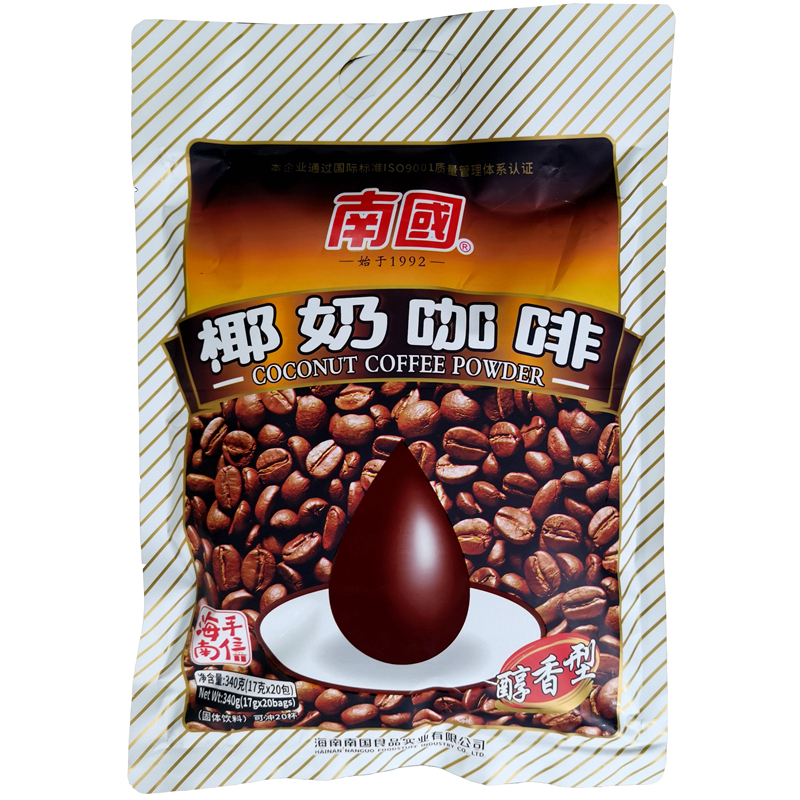 特产海南南国椰奶咖啡速溶咖啡