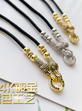 微镶钻吊坠布绳挂链泰国佛牌
