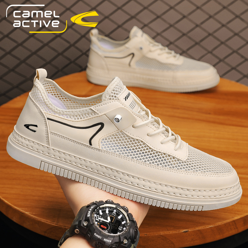 骆驼动感休闲透气薄款夏季板鞋