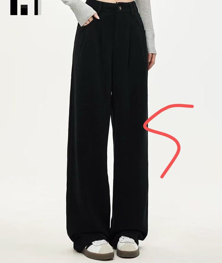 南油羊毛加厚直筒裤 撤柜商品微瑕不退换完美主义者请绕道