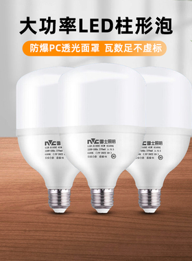 雷士照明led灯泡e27螺口螺纹卡口家用球泡灯大功率节能灯30W45瓦