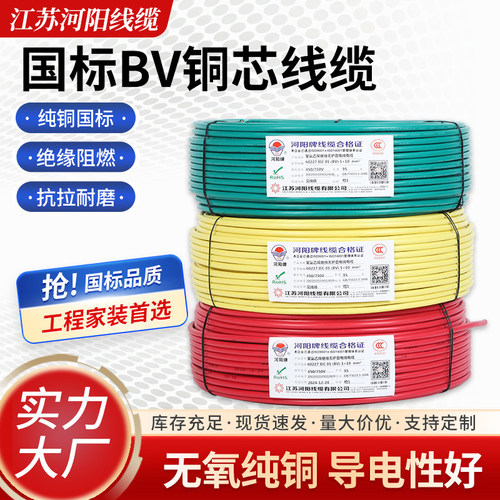 国标铜芯BV电线源头厂家欢迎咨询