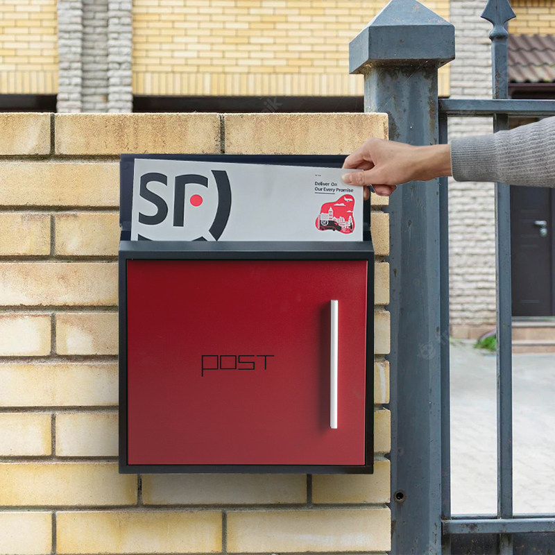 信报箱欧式现代别墅室外信箱大号意见箱户外信件箱创意不锈钢邮箱