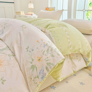 四季 被套单件纯棉220x240单人1.5米全棉被罩双人180x200x230cm 款